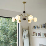 sculptural-glass-ribbed-chandelier