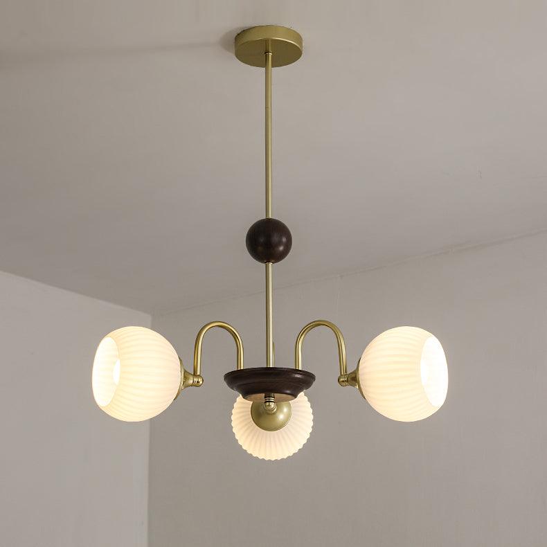 sculptural-glass-ribbed-chandelier