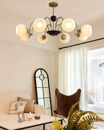 sculptural-glass-ribbed-chandelier