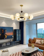 sculptural-glass-ribbed-chandelier