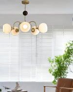 sculptural-glass-ribbed-chandelier