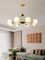 sculptural-glass-ribbed-chandelier