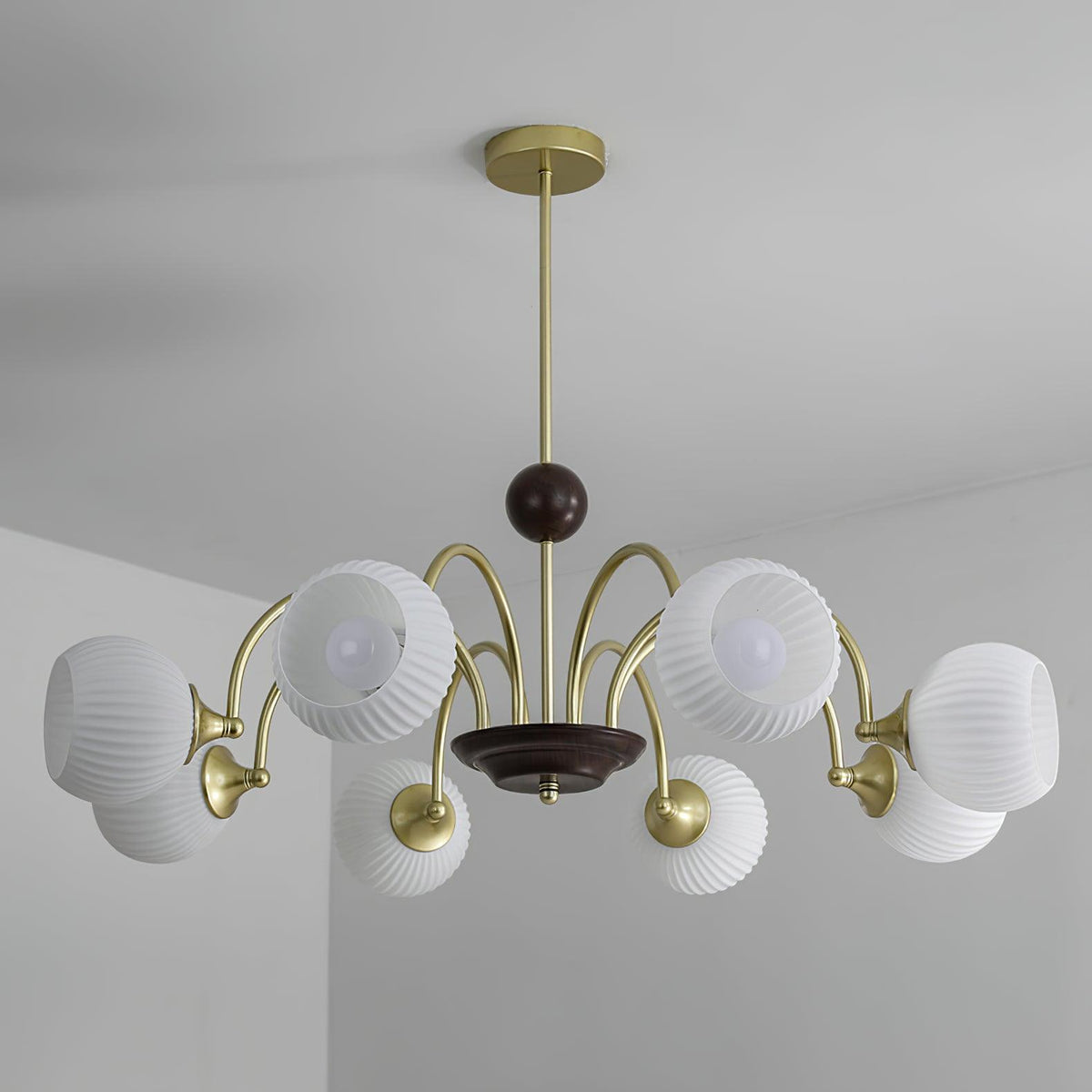 sculptural-glass-ribbed-chandelier