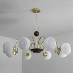 sculptural-glass-ribbed-chandelier