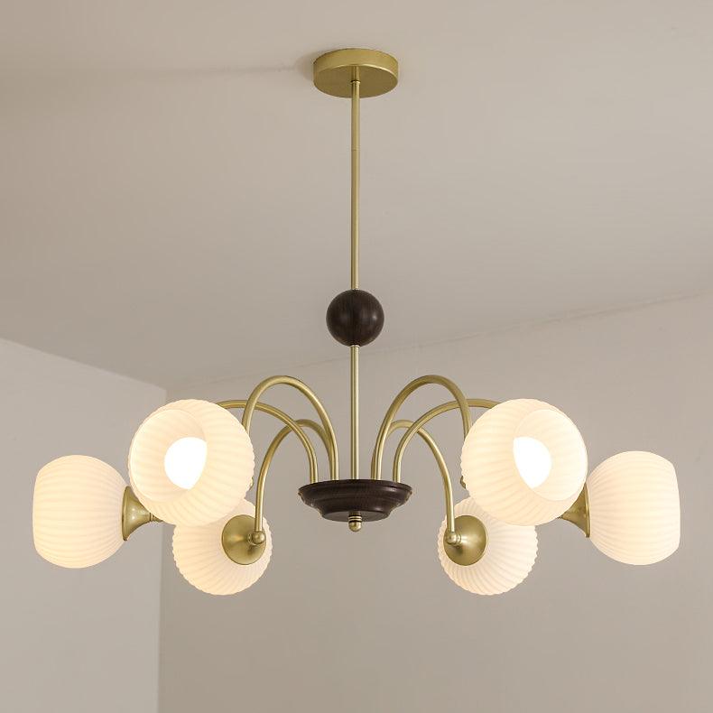 sculptural-glass-ribbed-chandelier