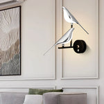 Golden Silver Touch Switch Bird Led Wall Lights Wall Sconce 360 Rotatable Indoor Led Wall Lamps For Bedroom Corridor Ac85 265V