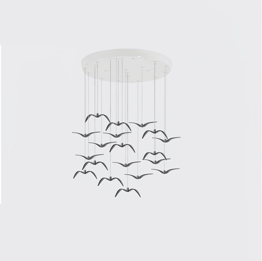Aviara LED Pendant Light – Modern Aluminum Bird-Inspired Ceiling Lamp
