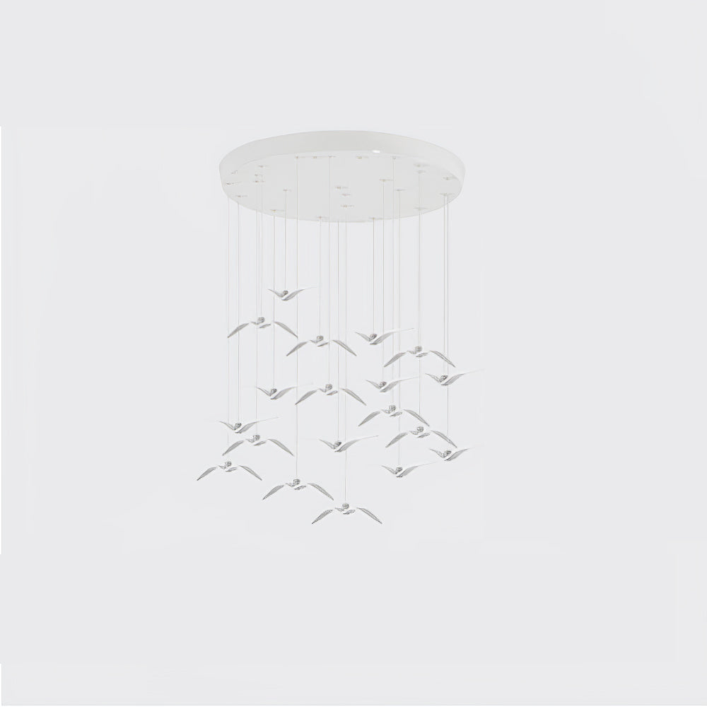 Aviara LED Pendant Light – Modern Aluminum Bird-Inspired Ceiling Lamp