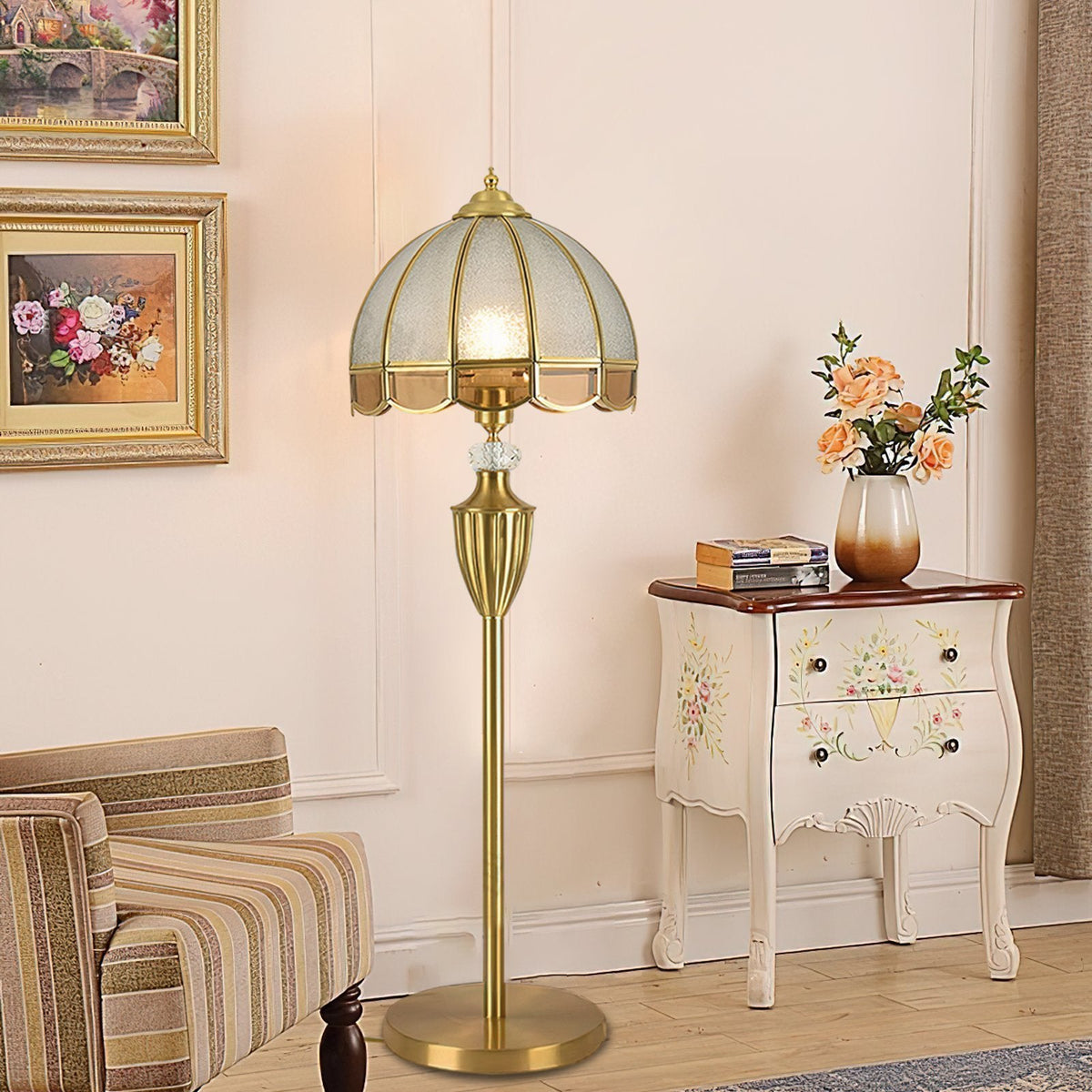 Sector Glass Floor Lamp