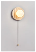 Selorar Travertine Wall Sconce — Natural Stone & Glass