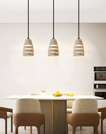 Selvarin Travertine Pendant Light – Sculptural Stone Hanging Lamp for Dining and Living Spaces