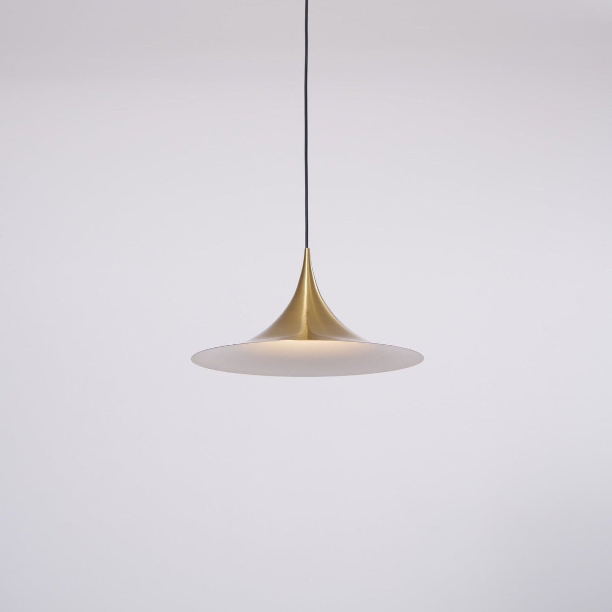Semi Arch Pendant Light – Designer Aluminum Swag Lamp for Dining & Living Spaces