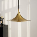 Semi Arch Pendant Light – Designer Aluminum Swag Lamp for Dining & Living Spaces