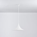 Semi Arch Pendant Light – Designer Aluminum Swag Lamp for Dining & Living Spaces