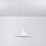 Semi Arch Pendant Light – Designer Aluminum Swag Lamp for Dining & Living Spaces