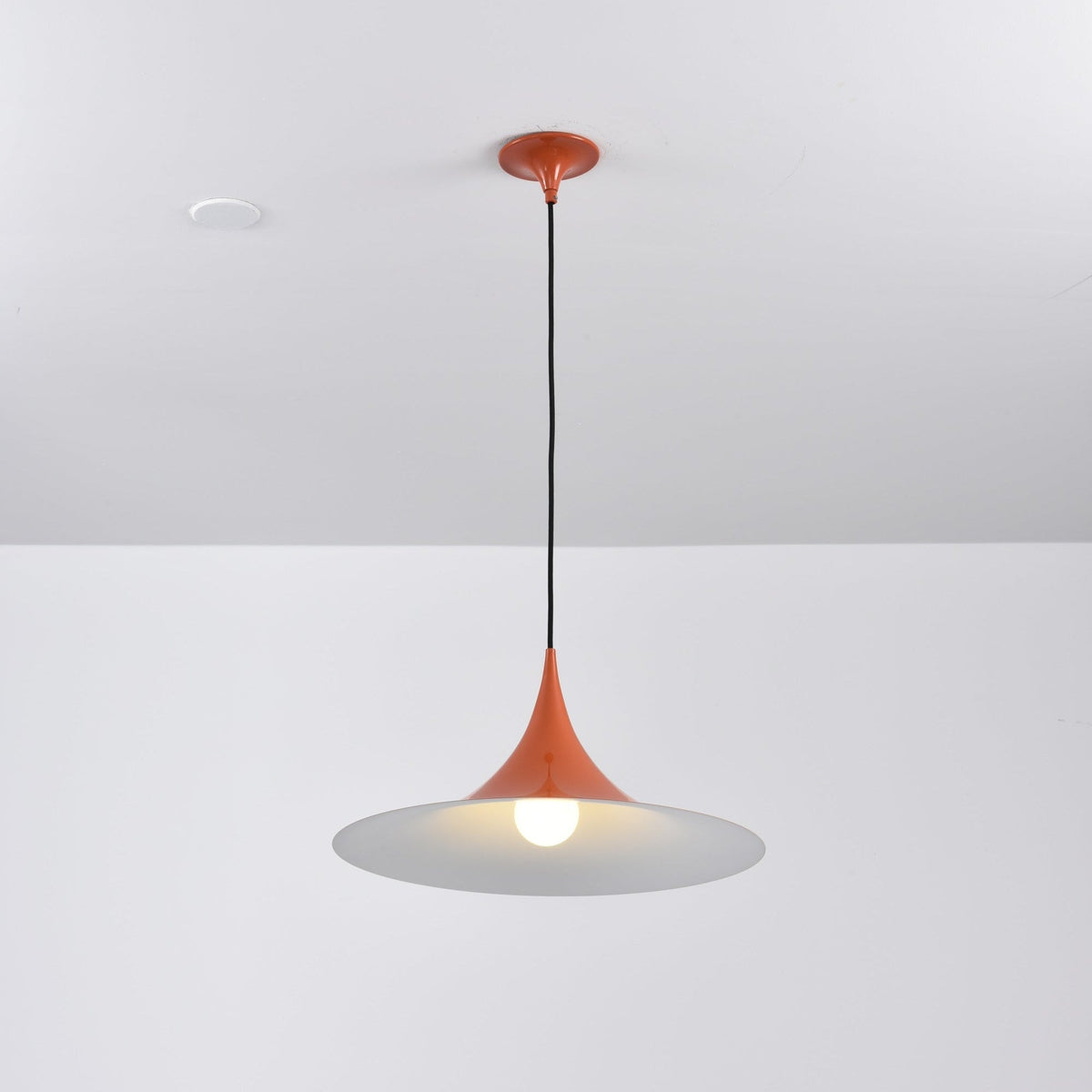 Semi Arch Pendant Light – Designer Aluminum Swag Lamp for Dining & Living Spaces