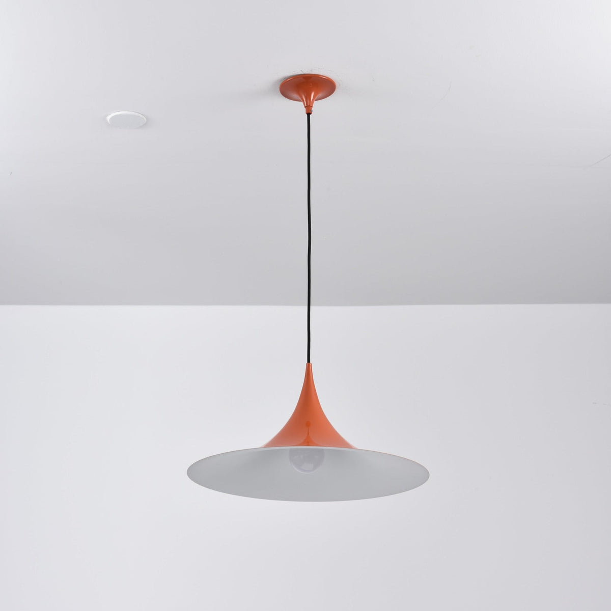 Semi Arch Pendant Light – Designer Aluminum Swag Lamp for Dining & Living Spaces