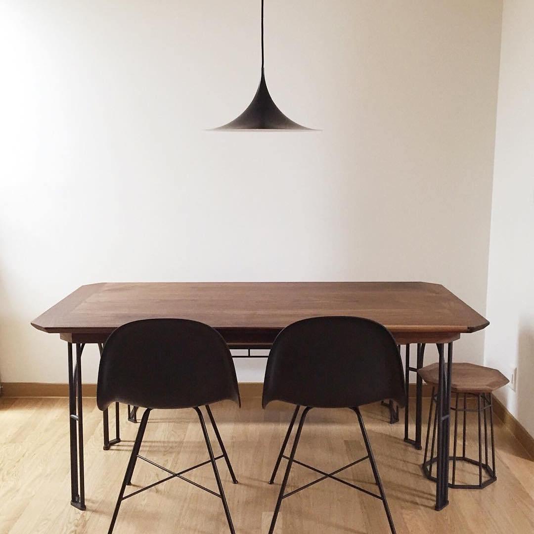 Semi Arch Pendant Light – Designer Aluminum Swag Lamp for Dining & Living Spaces