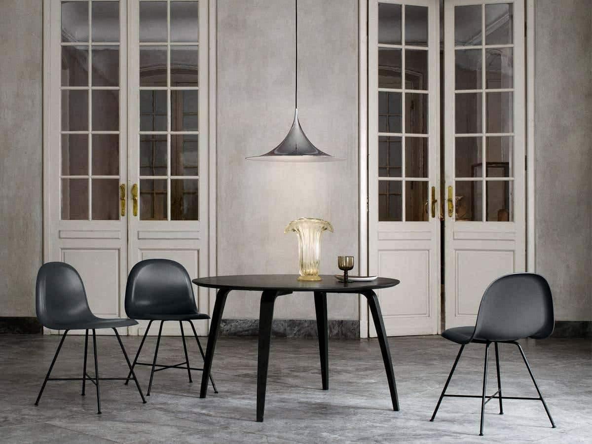 Semi Arch Pendant Light – Designer Aluminum Swag Lamp for Dining & Living Spaces