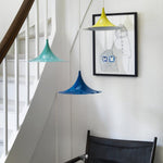 Semi Arch Pendant Light – Designer Aluminum Swag Lamp for Dining & Living Spaces