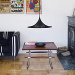 Semi Arch Pendant Light – Designer Aluminum Swag Lamp for Dining & Living Spaces