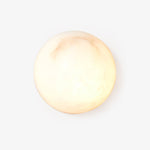 Semicircular Alabaster Wall Lamp