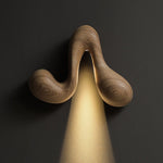 Sera Flow Wood Wall Light – Sculptural LED Sconce for Modern Interiors