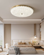 Seraphim Modern Gold Ceiling Light with Clear Glass Accents