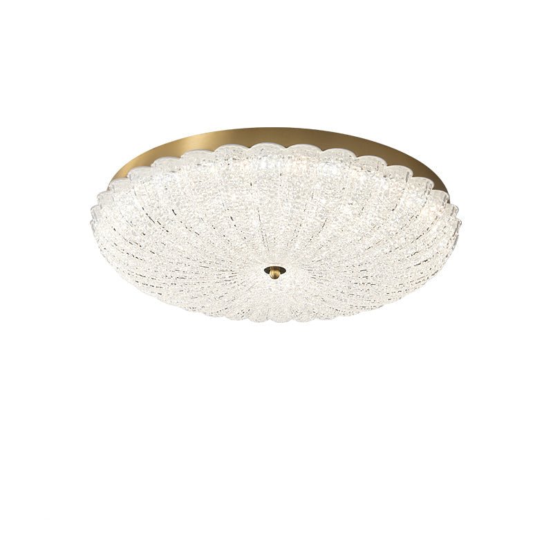 Seraphim Modern Gold Ceiling Light with Clear Glass Accents
