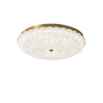 Seraphim Modern Gold Ceiling Light with Clear Glass Accents