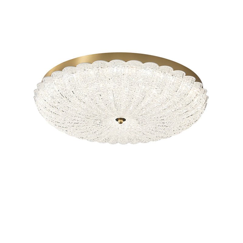 Seraphim Modern Gold Ceiling Light with Clear Glass Accents