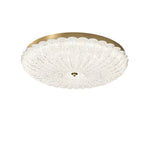Seraphim Modern Gold Ceiling Light with Clear Glass Accents