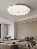 Seraphim Modern Gold Ceiling Light with Clear Glass Accents