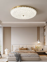 Seraphim Modern Gold Ceiling Light with Clear Glass Accents