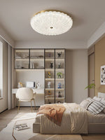 Seraphim Modern Gold Ceiling Light with Clear Glass Accents