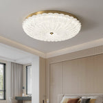 Seraphim Modern Gold Ceiling Light with Clear Glass Accents