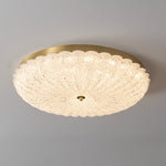 Seraphim Modern Gold Ceiling Light with Clear Glass Accents