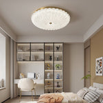 Seraphim Modern Gold Ceiling Light with Clear Glass Accents