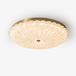 Seraphim Modern Gold Ceiling Light with Clear Glass Accents