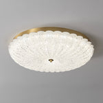 Seraphim Modern Gold Ceiling Light with Clear Glass Accents