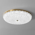 Seraphim Modern Gold Ceiling Light with Clear Glass Accents