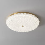 Seraphim Modern Gold Ceiling Light with Clear Glass Accents