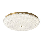 Seraphim Modern Gold Ceiling Light with Clear Glass Accents