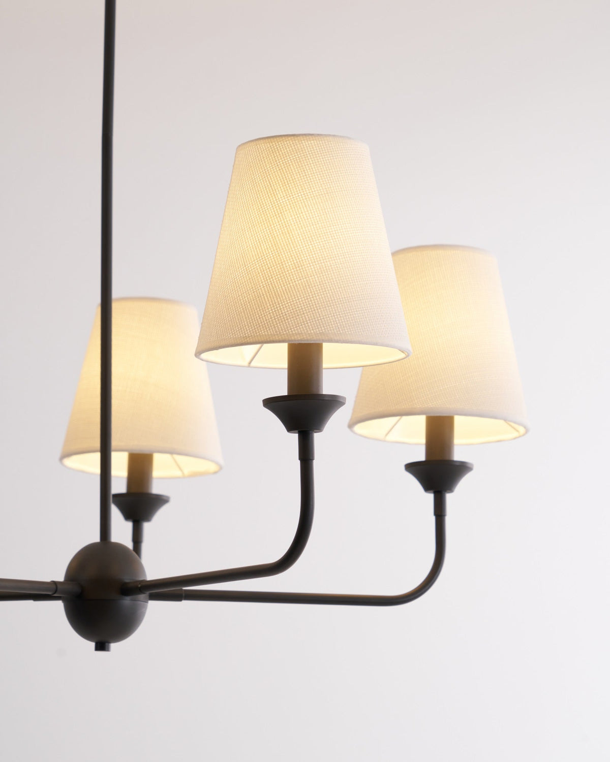 Seraphine Grace Chandelier – Modern Brass & Fabric Statement Light for Dining and Living Rooms