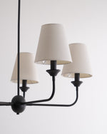 Seraphine Grace Chandelier – Modern Brass & Fabric Statement Light for Dining and Living Rooms