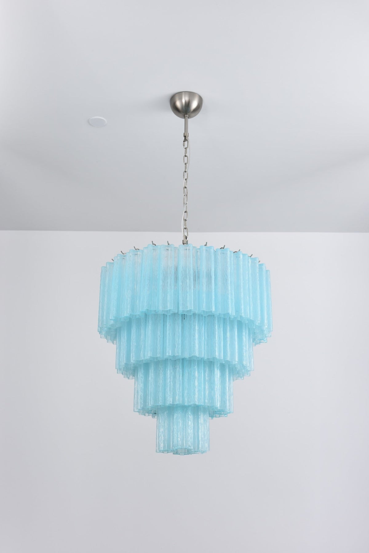 Serava Cascade Glass Chandelier – Modern Murano-Inspired Pendant Light for Dining Room and Foyer