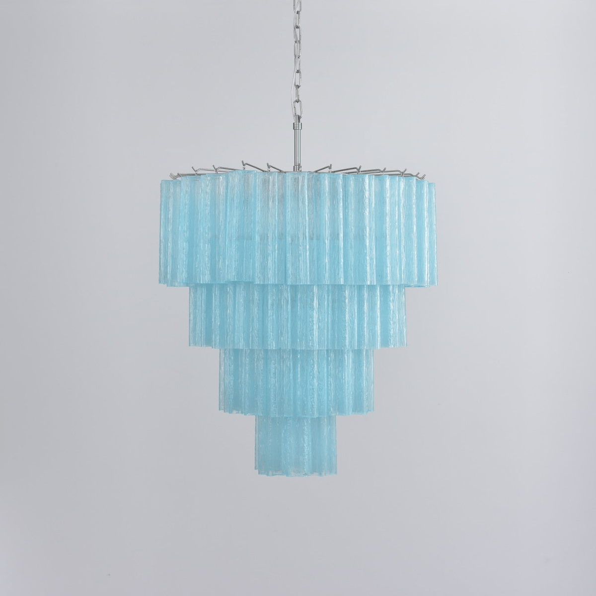 Serava Cascade Glass Chandelier – Modern Murano-Inspired Pendant Light for Dining Room and Foyer