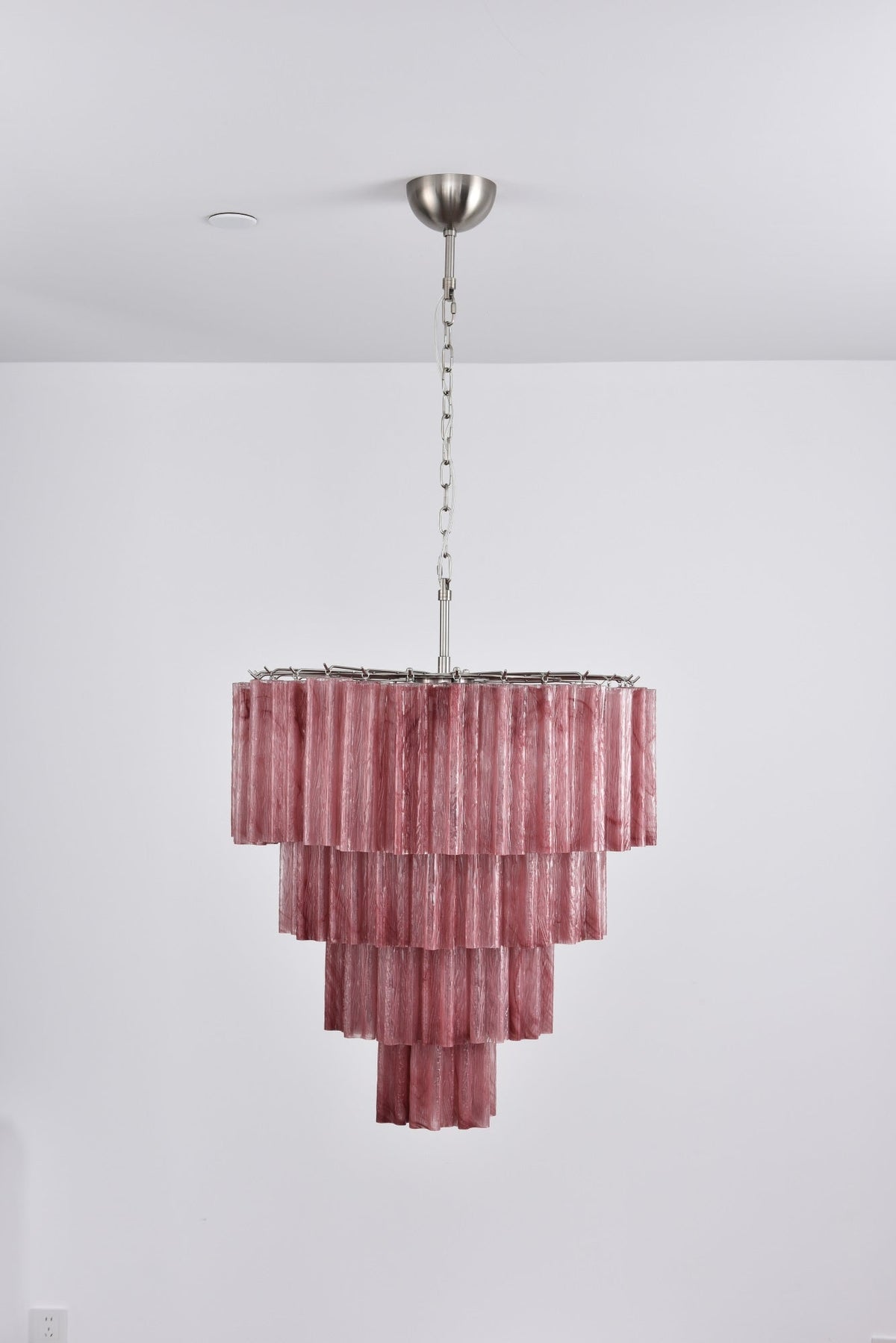 Serava Cascade Glass Chandelier – Modern Murano-Inspired Pendant Light for Dining Room and Foyer