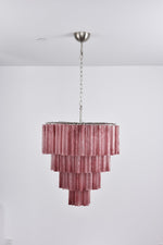 Serava Cascade Glass Chandelier – Modern Murano-Inspired Pendant Light for Dining Room and Foyer