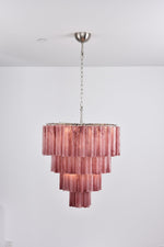Serava Cascade Glass Chandelier – Modern Murano-Inspired Pendant Light for Dining Room and Foyer